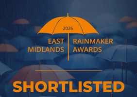 East Midlands Rainmaker Award shortlist badge